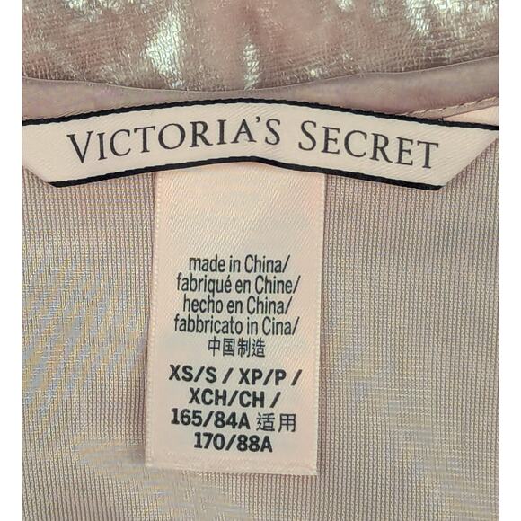 VICTORIAS SECRET Nightgown- Pink, Velvet, Adjustable Straps, Size XS/S - Picture 2 of 4